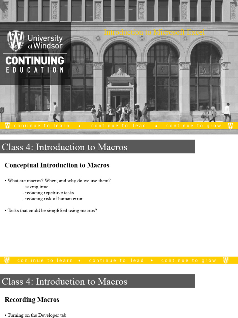 Excel Macros Recording And Basics Pdf