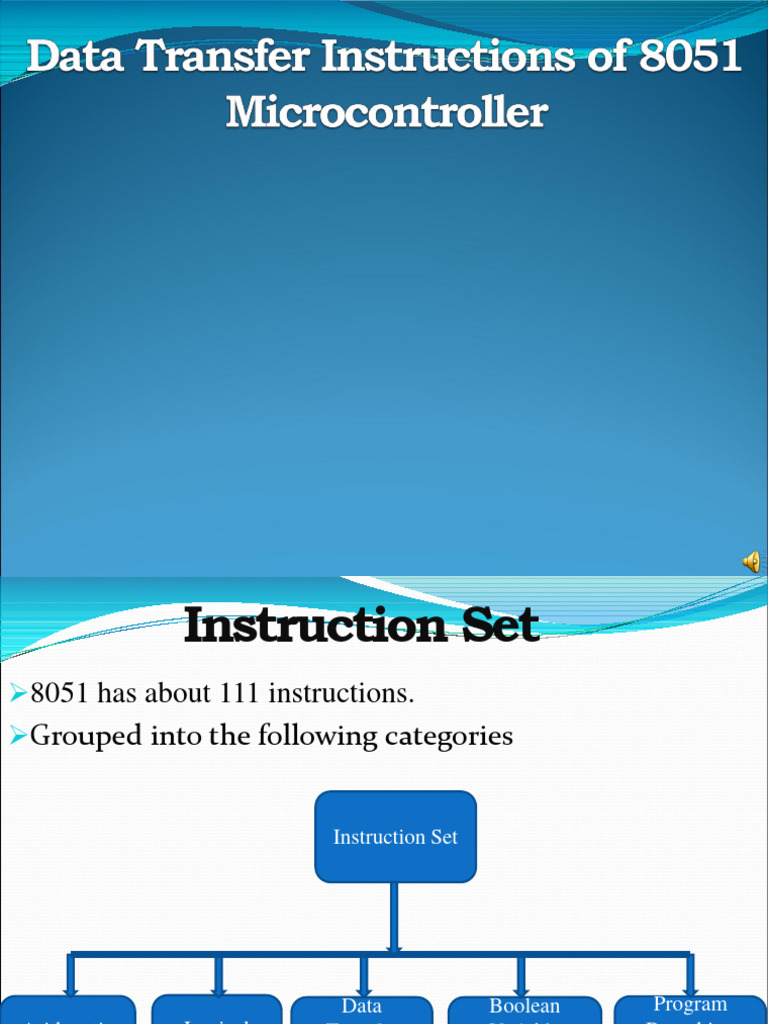 8051 Instruction Set Overview | PDF | Pointer (Computer Programming ...