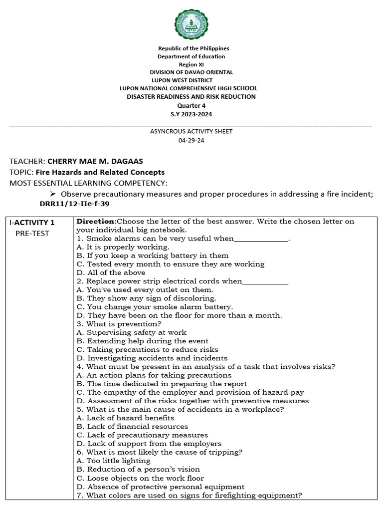 Fire Hazards: Safety Measures Guide | PDF | Fires | Safety