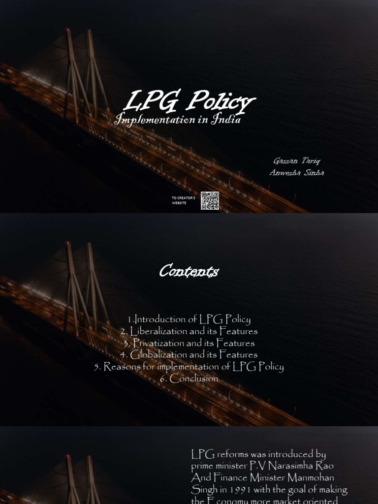 LPG Policy Implementation in India | PDF | Privatization | Foreign ...