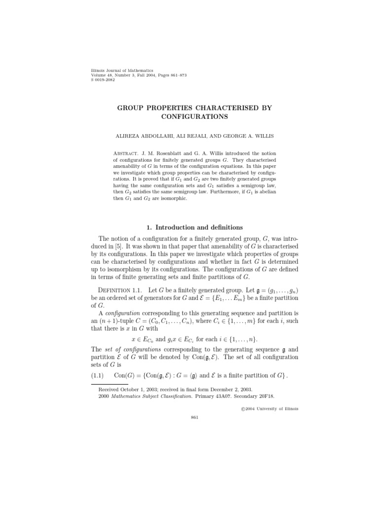 Illinois journal of mathematics volume 48 number 3 fall 2004 pages