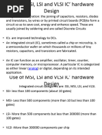 CMP 222 Use of MSI, LSI and VLSI IC' Hardware Design