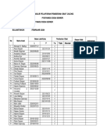 Formulir Obat Cacing Posyandu Sewer