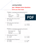 Additional Multiple Choice Questions Financial Statement