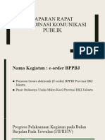 Paparan Rapat Koordinasi Komunikasi Publik