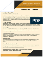 Franchise Letter