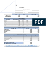 Payroll Statement Template Download 20190821
