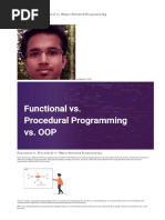 Functional vs. Procedural Vs