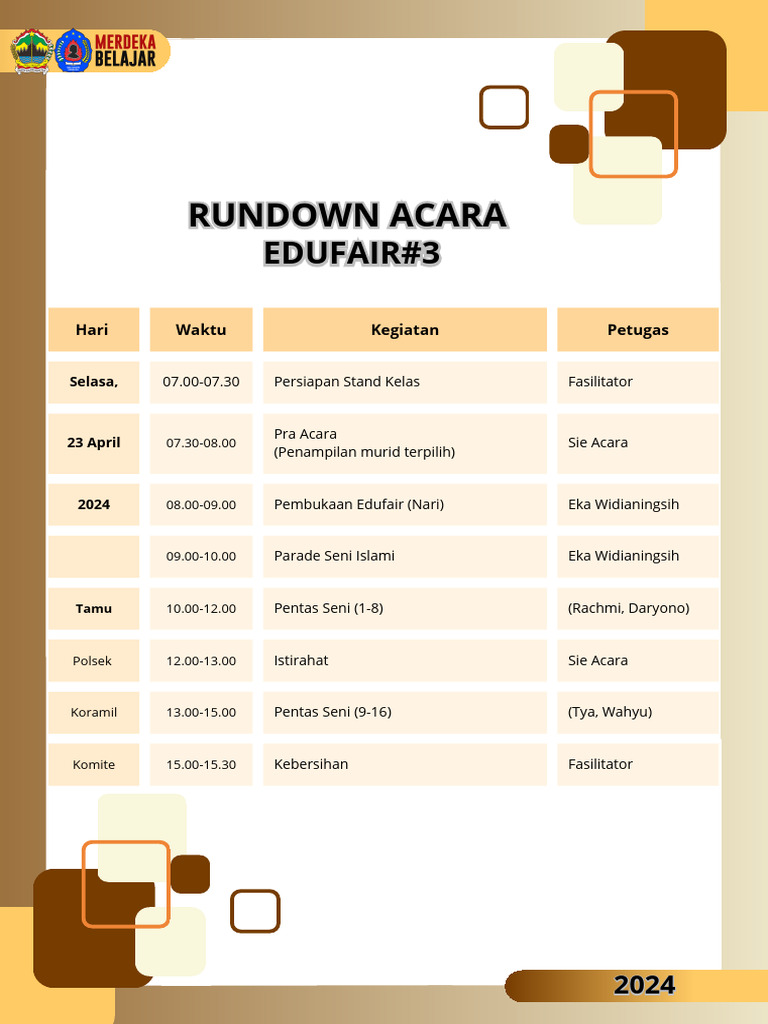 Rundown Edufair 2024 | PDF