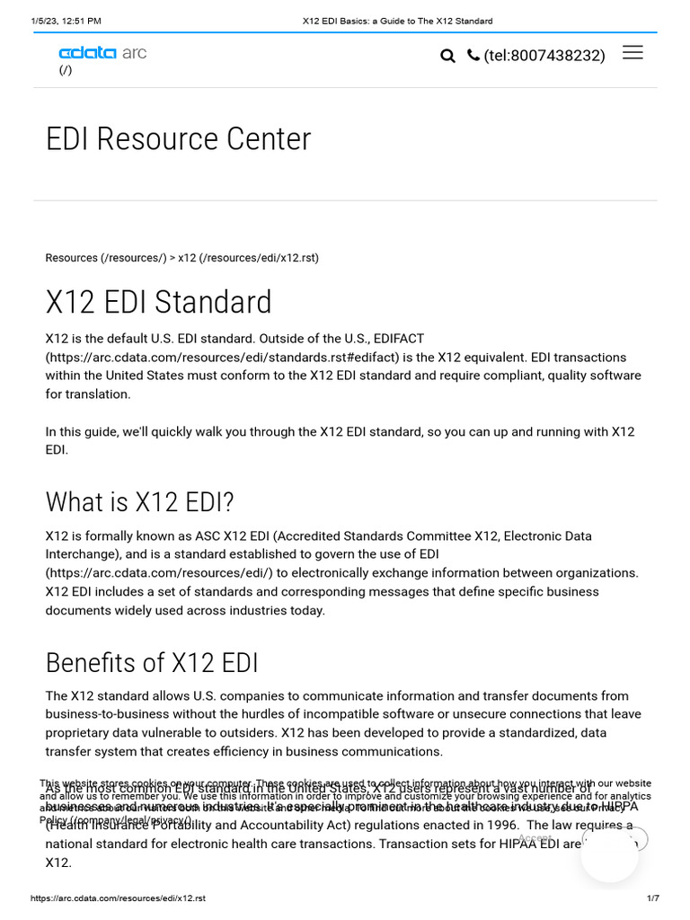 X12 EDI Standard Overview Guide | PDF | Electronic Data Interchange ...