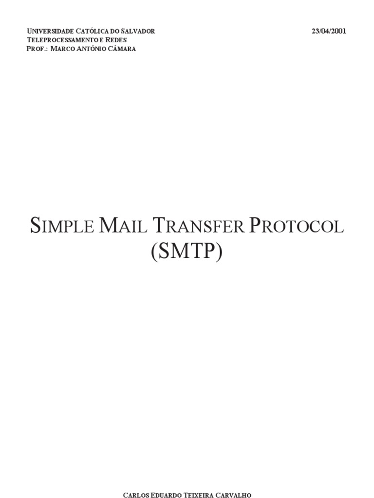 SMTP | PDF