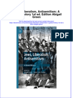 Textbook Ebook Jews Liberalism Antisemitism A Global History 1St Ed Edition Abigail Green All Chapter PDF