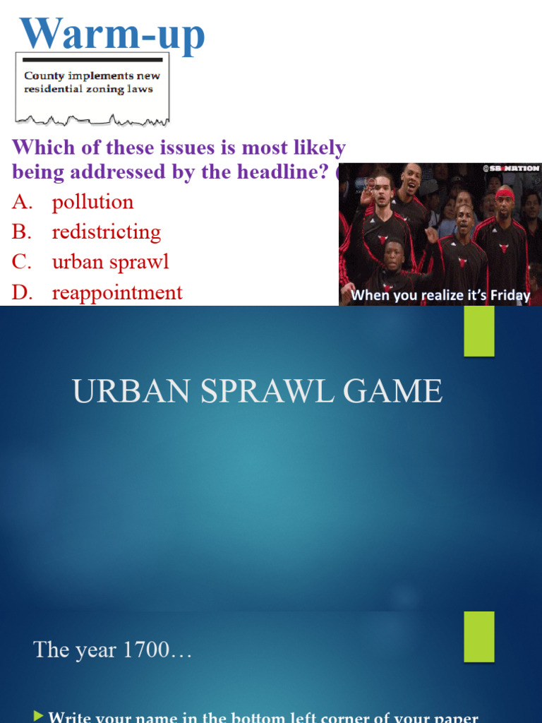 Urban Sprawl Simulation Guide | PDF