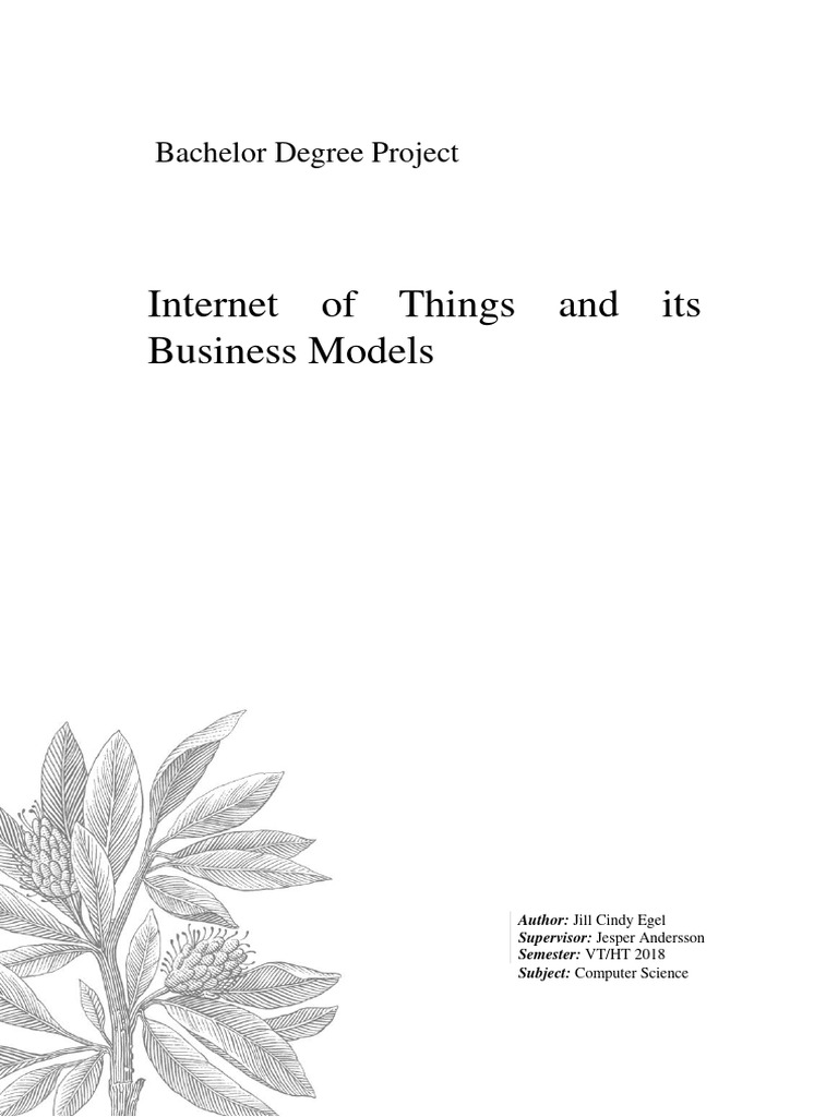 IIoT Business Models Framework Analysis | PDF | Internet Of Things ...