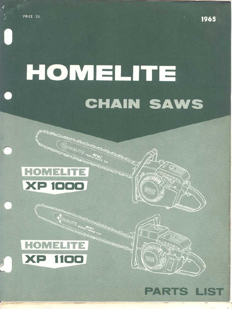 Homelite XP 1000 XP 1100 Ipl | PDF