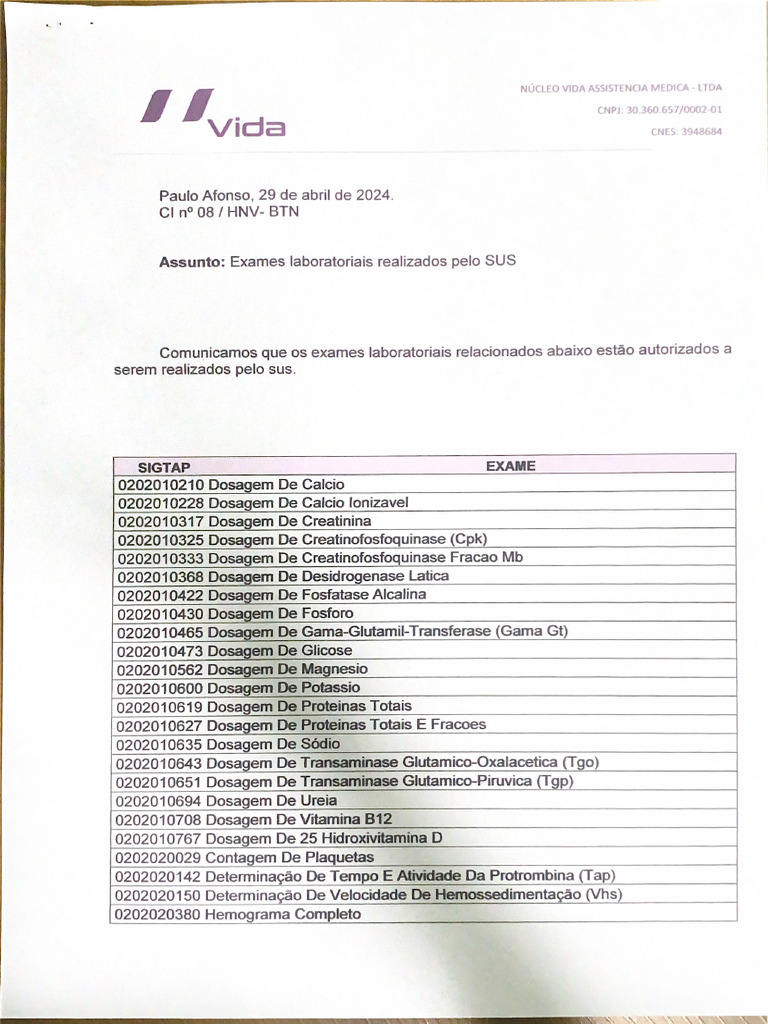 Exames SUS | PDF