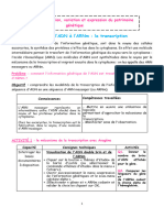 TP - de l'ADN À l'ARNm - La Transcription