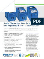 Banho Termico Tipo Bloco Seco Te 350p Te 650p Te 1200p Industrial Economica Especificacao