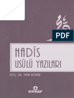 Yavuz Köktaş - Hadîs Usûlü Yazıları