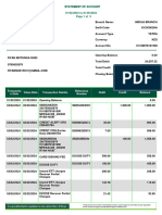 Cooperative Bank Statement