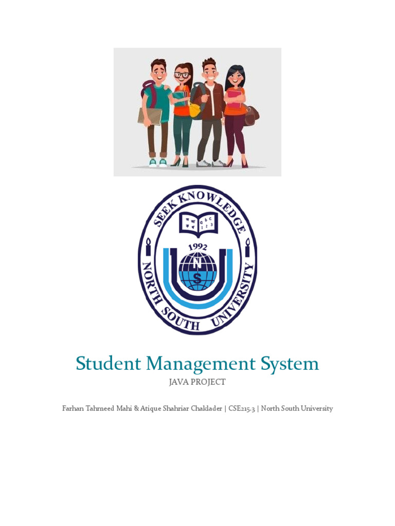 Student Management System Project Report Pdf Computer Program