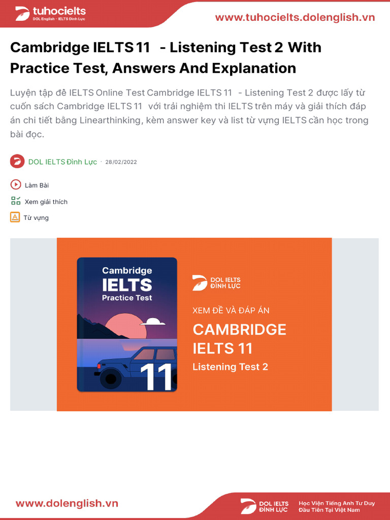 Cambridge IELTS 11 Listening Test 2 | PDF | Building