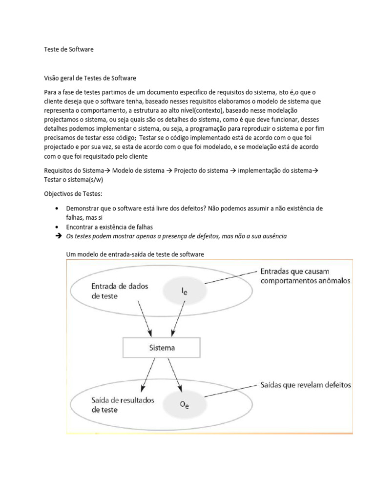 Teste de Software - 19 | PDF | Testes de software | Setor de software, image size:768x1024