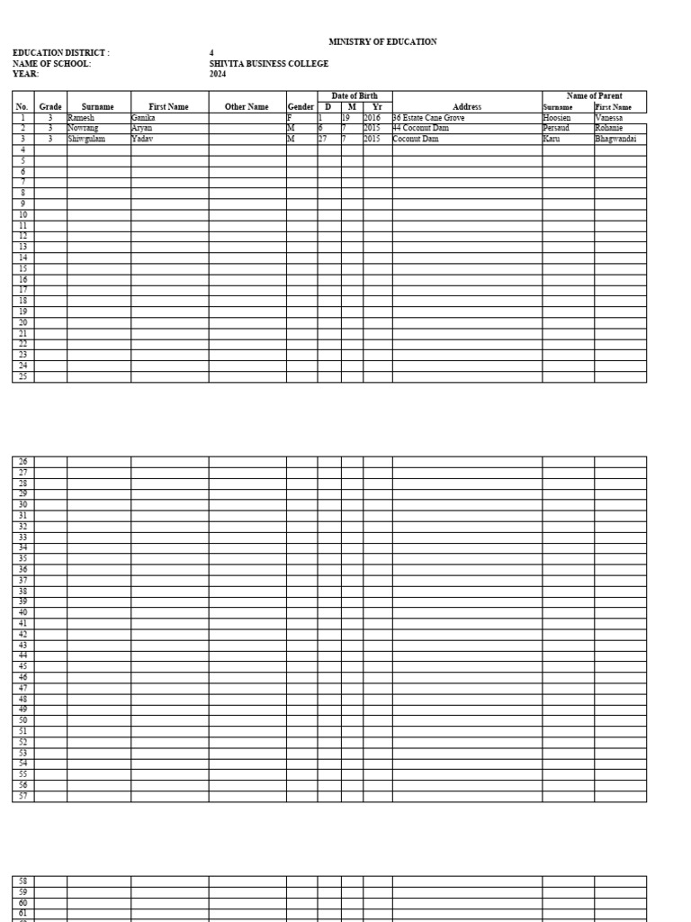 School Format - Primary 2024 | PDF | Government And Personhood | Social ...