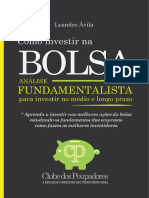 Como Investir Na Bolsa Análise Fundamentalista Leandro Ávila