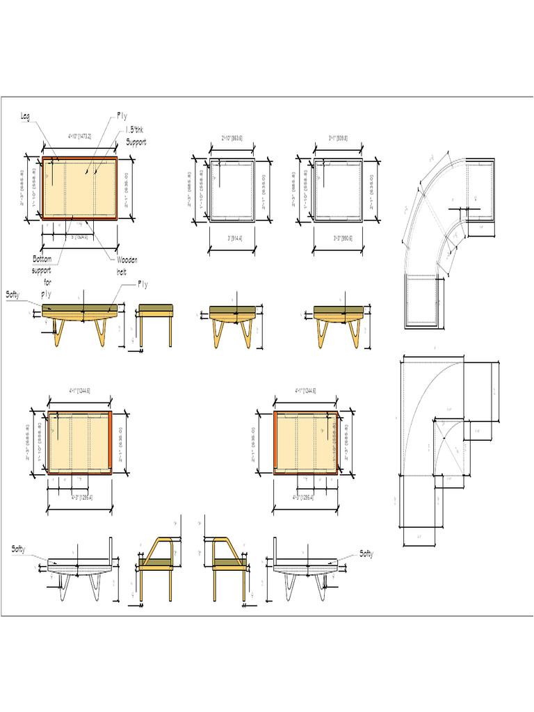 Wooden Support Dimensions for P1y | PDF