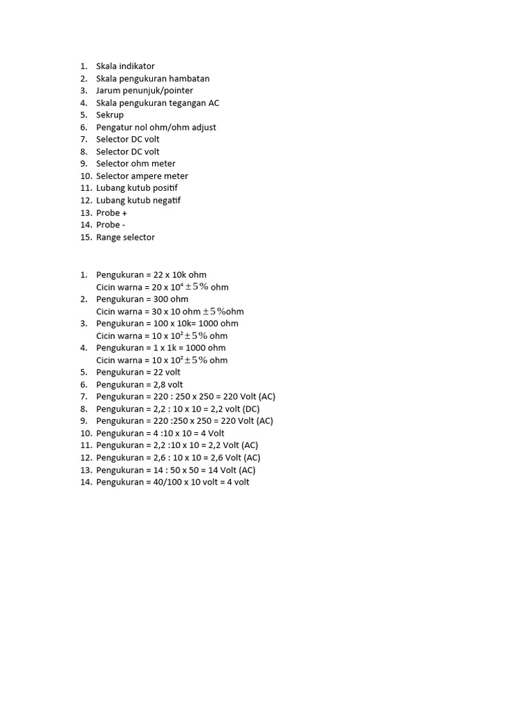 Multimeter Measurement Guide | PDF