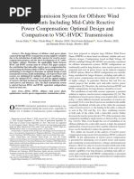 HVAC Transmission System For Offshore Wind Power Plants Including Mid-Cable Reactive Power Compensation Optimal Design and Compari