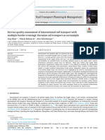 Service Quality Assessment of International Rail Transport With Multiple Border Crossings - Eurasian Rail Transport As An Example