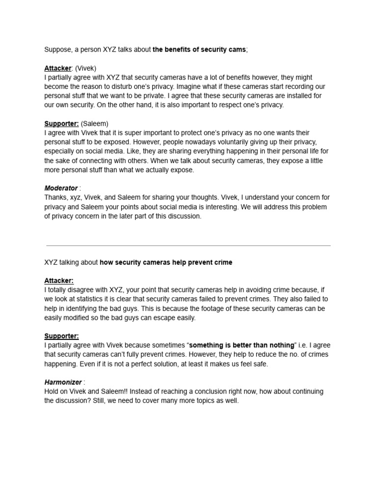Privacy vs Security: Camera Debate | PDF | Privacy | Closed Circuit ...
