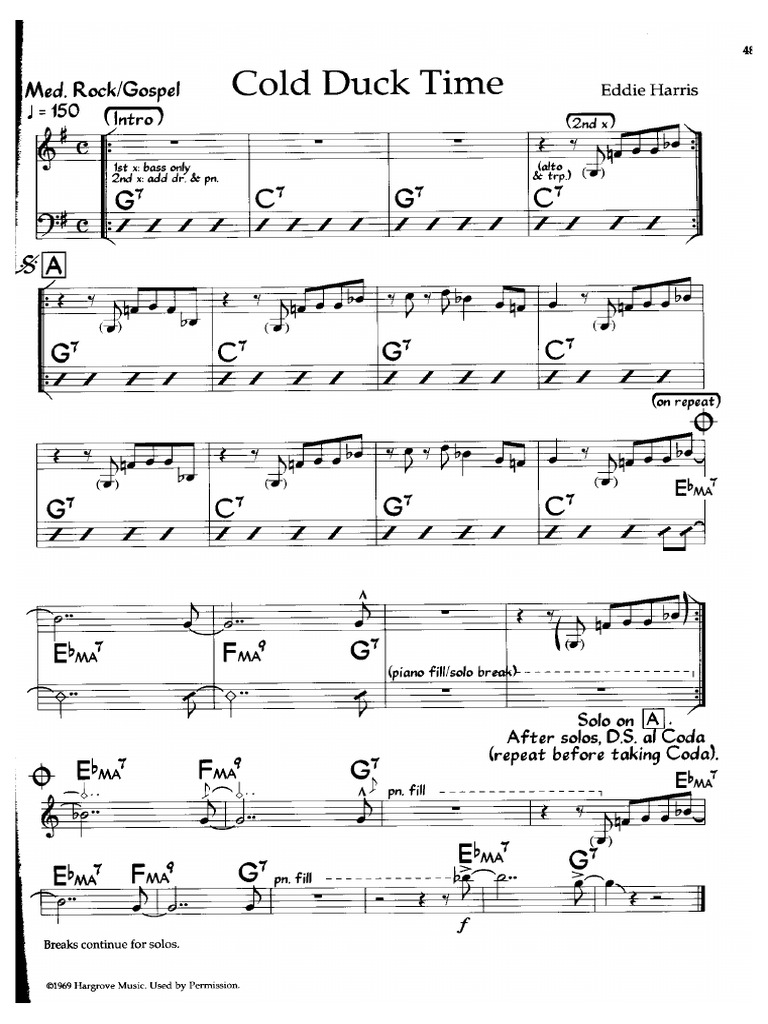 Cold Duck Time - BB | PDF