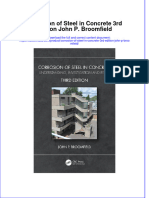 Textbook Ebook Corrosion of Steel in Concrete 3Rd Edition John P Broomfield All Chapter PDF