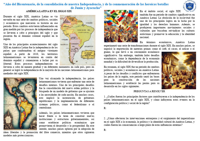 America Latina en El Siglo Xix | PDF | America latina | España