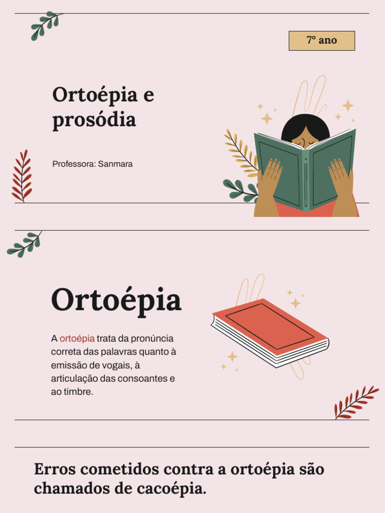 Ortoépia e Prosódia | PDF | Fonema | Vogal