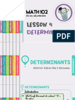 LESSON 4 Determinants