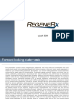 Request-RegeneRx Non-Confidential Info March 2011