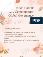 United Nations and Contemporary Global Governance Final