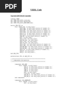 VHDL Code: Top Level QDR SRAM Controller