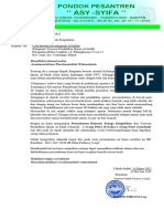 Surat Permohonan Pengabdian PP As-Syifa