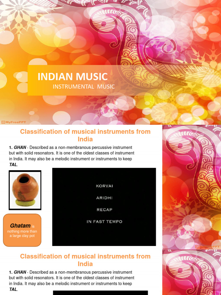 Indian Musical Instrument Types | PDF | Music Technology | Gaiaphones