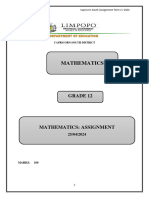 2024 Grade 12 Assignment