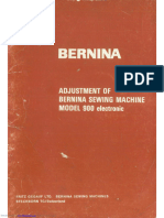 Bernina 900 Electronic Service