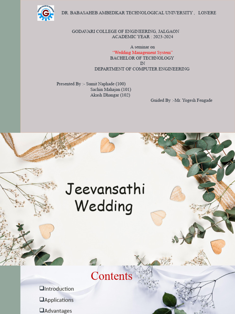 Wedding Management System Overview | PDF | World Wide Web | Internet & Web