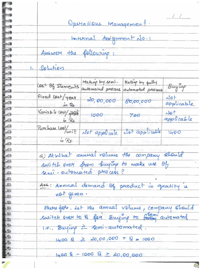 Operational management pdf