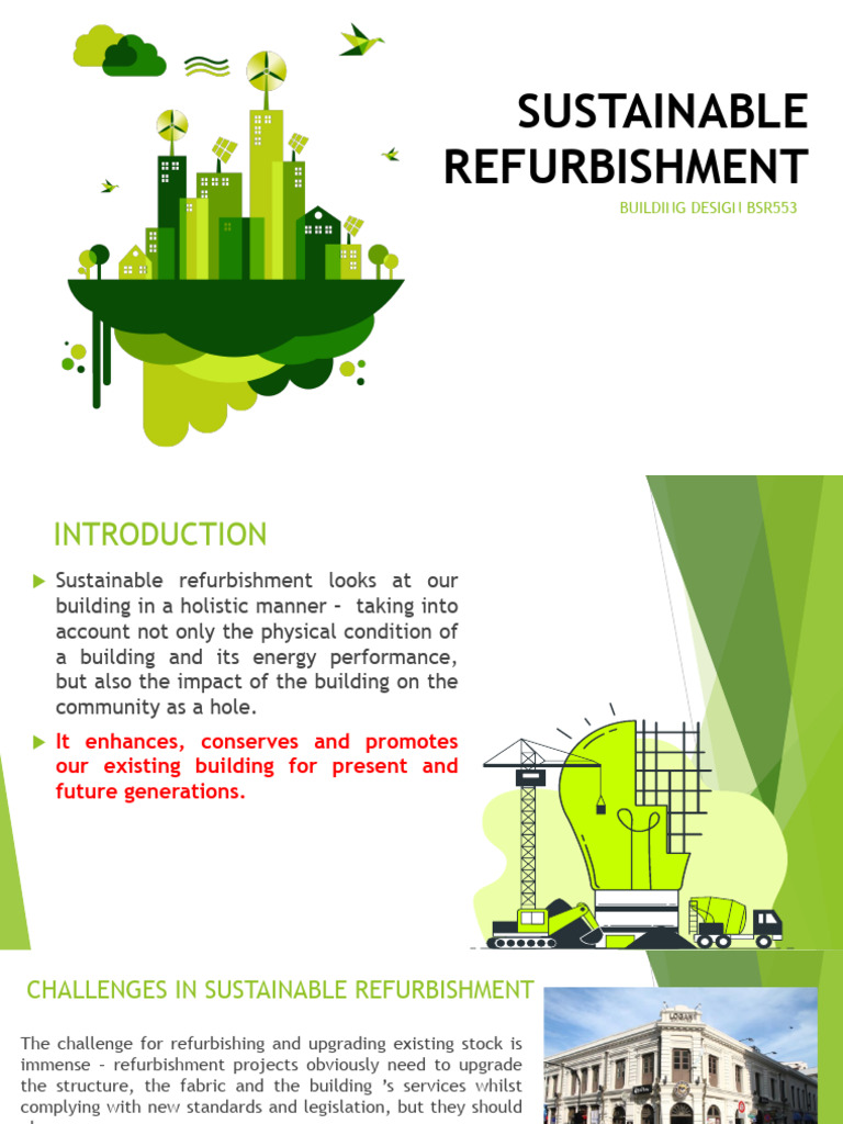 Sustainable Refurbishment Building Guide | PDF | Sustainability ...