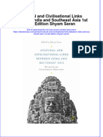 Textbook Ebook Cultural and Civilisational Links Between India and Southeast Asia 1St Ed Edition Shyam Saran All Chapter PDF
